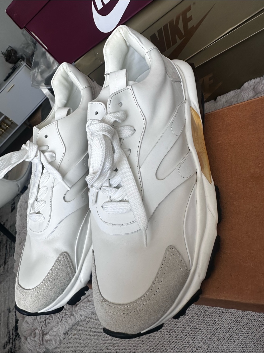 Valentino Garavani Men’s White Leather Sneakers